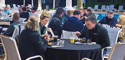 Photo of participants dining