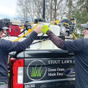 Photo of Chris Stoudt, owner of Stout Lawn Care